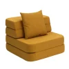 - Sofa - KK 3 Fold Sofa Single Soft - Mustard w. Mustard - Gul^By KlipKlap Discount