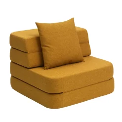 - Sofa - KK 3 Fold Sofa Single Soft - Mustard w. Mustard - Gul^By KlipKlap Discount
