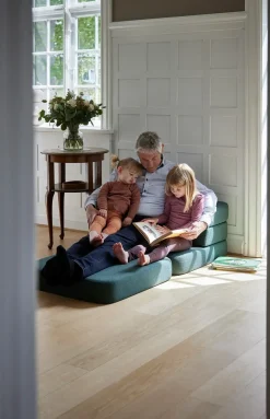 - Sofa - KK 3 Fold Sofa Single - Grøn - Deep Green w. Light Green^By KlipKlap Best