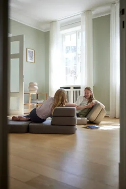 - Sofa - KK 3 Fold Sofa Single Soft - Soft Rose w. Rose - Rosa*By KlipKlap New