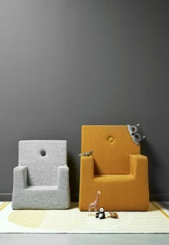 børnestol - KK Kids chair XL - Gul / Mustard^By KlipKlap Best