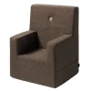 børnestol XL - Brun m. sand knap - KK Kids chair*By KlipKlap Outlet