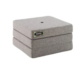 madras - KK 3 fold single - Multigrå med grå knap*By KlipKlap