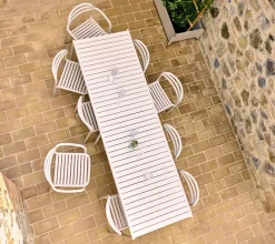 - Bliss spisebord tillægsplade inkl. ben Sand, aluminium, 130x81 cm^Cane-Line