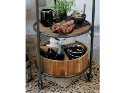 Chic Antigue - Kurv - fil de fer - Sort - Ø 27 cm*Chic Antique Sale