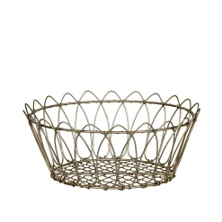 Chic Antigue - Kurv - fil de fer - Messing - Ø 27 cm^Chic Antique Best