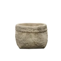 - Corte skjulere med flettede mønster lavet i cement (Ø17 cm)^Chic Antique Best