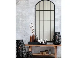 - Factory spejl - sort^Chic Antique Outlet