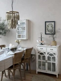 - Fransk spisebordsstol med flet - Natur*Chic Antique Clearance