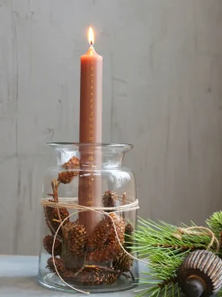 - Krone Kalenderlys - Hør m. Guld tal*Chic Antique