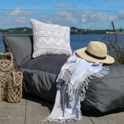 - Lounge Daybed udendørs - Antracit - 150x70 cm^Chic Antique Discount