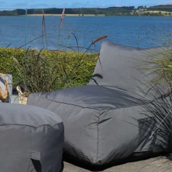 - Loungepuf udendørs - Kul/Antracit^Chic Antique