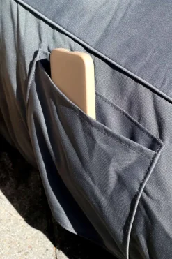 - Loungestol udendørs - Anthracit - H65, L80, B75 cm*Chic Antique