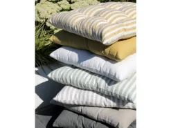 - Nimes Box hynde med striber og bindebånd - hør^Chic Antique Sale