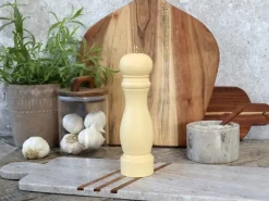 - Salt/Peberkværn - Gul - 20x5 cm^Chic Antique Discount