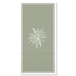 - Serviet - Blomst - 20x10 cm - Verte*Chic Antique Outlet