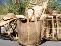 Chic Antique - Strandtaske i genbrugsgarn - 60 x 40 x 30 - Natur^ Online