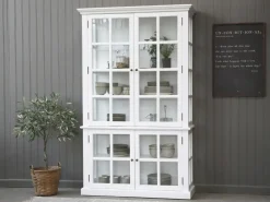 - Vitrineskab - Hvid^Chic Antique Outlet