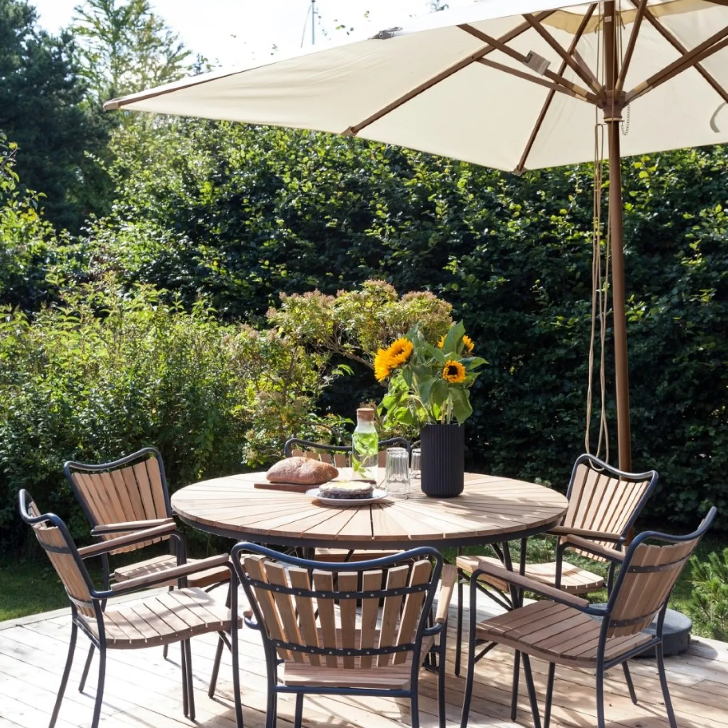 - Alezio Parasol 3x3m off-white olefin dug*Cinas Online