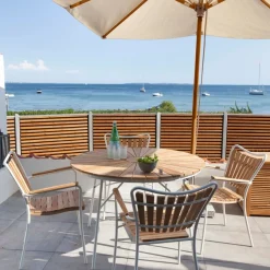 - Alezio Parasol 3x3m off-white olefin dug*Cinas Online