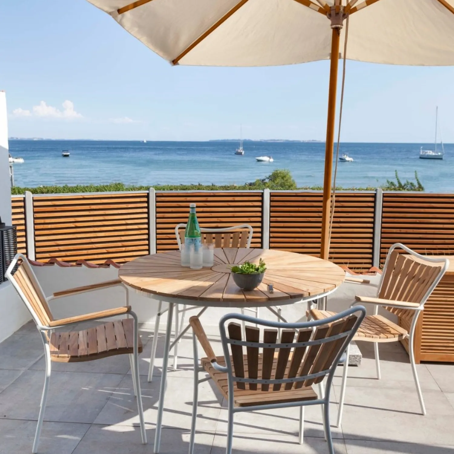 - Alezio Parasol 3x3m off-white olefin dug*Cinas Online