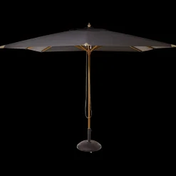 - Alezio Parasol 3x3m Sort olefin dug^Cinas Discount