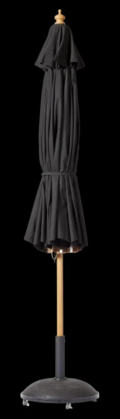 - Capri Parasol Ø3m Sort polyester dug*Cinas Online