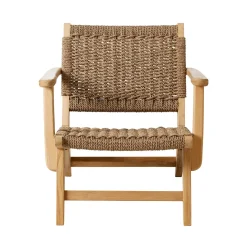 - Eya Garden lounge stol i teak med Viro reb til udendørs brug*Cinas Discount