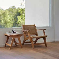 - Eya lounge bord i teak^Cinas