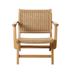 - Eya lounge stol - indendørs, teak med paperloom*Cinas Sale