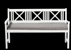 - Havebænk - Rosenborg bænk 150x59cm hvid mahogni*Cinas Online