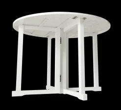 - Havebord - Butterfly bord rundt Ø110cm PU hvid*Cinas New