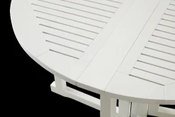 - Havebord - Butterfly bord rundt Ø110cm PU hvid*Cinas New