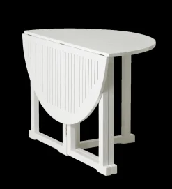 - Havebord - Butterfly bord rundt Ø110cm PU hvid*Cinas New