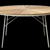 - Havebord - Ellen bord Ø150cm hvid/teak*Cinas Best