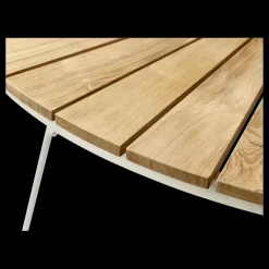 - Havebord - Ellen bord Ø150cm hvid/teak*Cinas Best