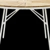 - Havebord - Ellen bord Ø110cm hvid/teak*Cinas