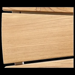 - Havebord - Ellen bord Ø130cm hvid/teak^Cinas Outlet