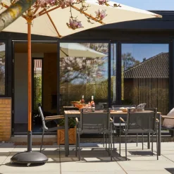 - Havebord - Mood Classic bord 167,5x100cm antracit/teak*Cinas Outlet