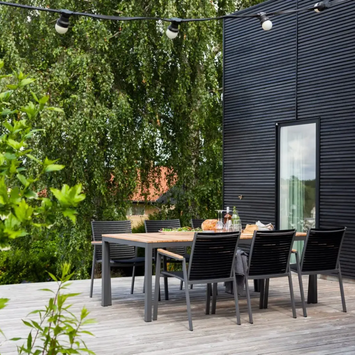 - Havebord - Mood Extreme bord 208x100cm antracit/teak*Cinas Sale