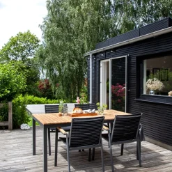 - Havebord - Mood Extreme bord 167,5x100cm antracit/teak*Cinas New