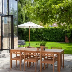 - Havebord - Oxford bord 210x90cm teak*Cinas Outlet