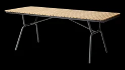 - Havebord - Parc bord i teak med antracitgrå stel*Cinas Sale