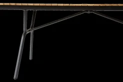 - Havebord - Parc bord i teak med antracitgrå stel*Cinas Sale