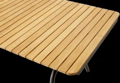 - Havebord - Parc bord i teak med antracitgrå stel*Cinas Sale