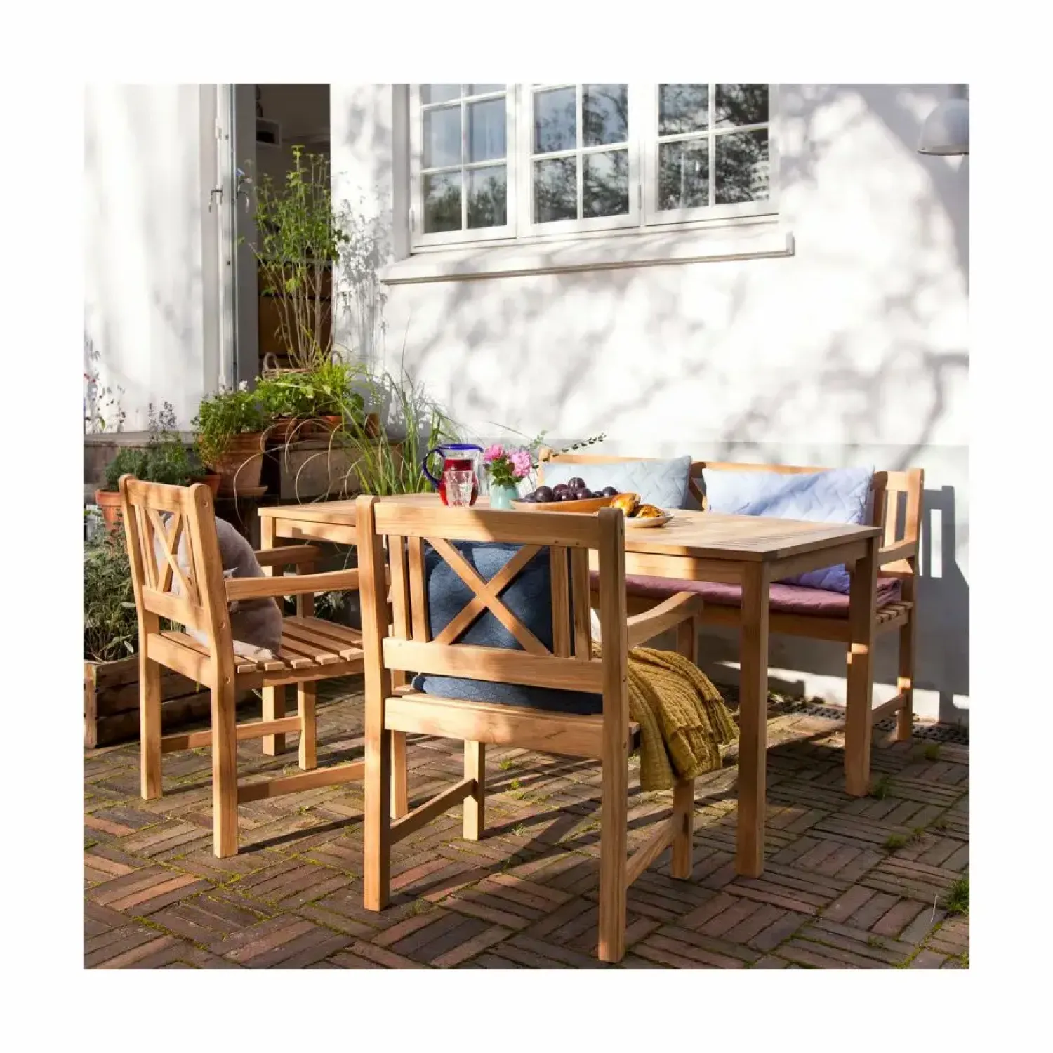 - Havebord - Rosenborg bord 165x80cm teak*Cinas Outlet