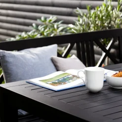 - Havebord - Rosenborg bord 165x80cm mat sort*Cinas Discount