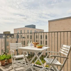 - Havebord -York foldebord 70x70cm hvid*Cinas Best