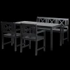 - Havemøbelsæt - Rosenborg møbelsæt, mat sort^Cinas Clearance