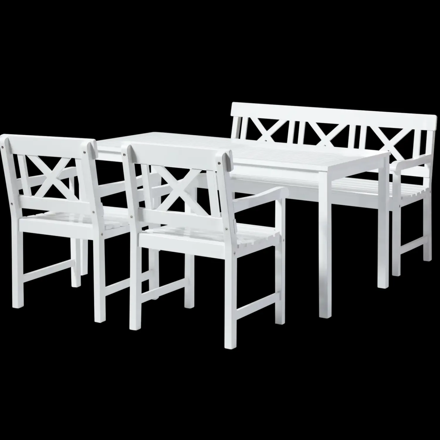 - Havemøbelsæt - Sofiero møbelsæt, hvid*Cinas Clearance